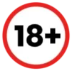 18+ sign